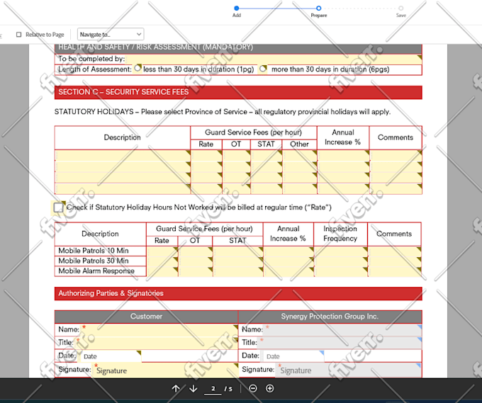 convert document to adobe sign template for esign