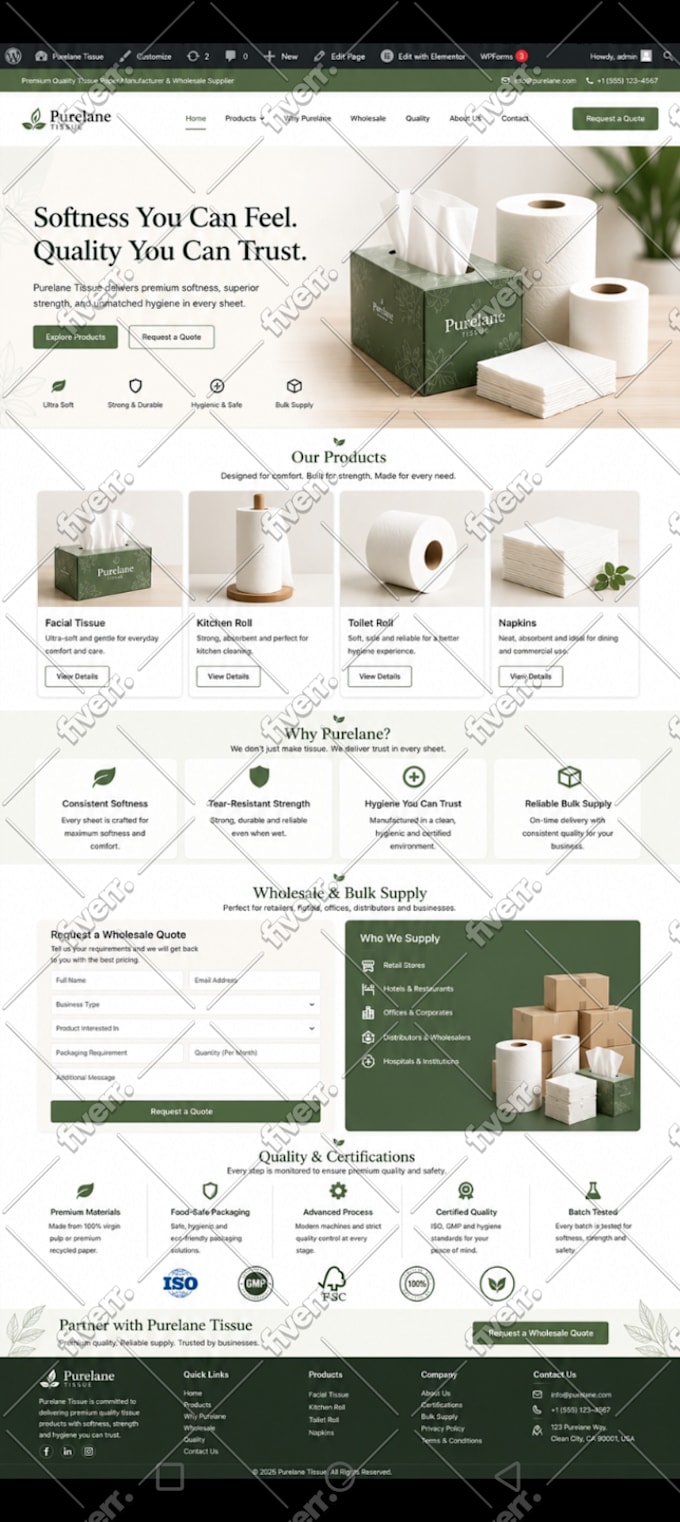build wordpress website development, design and redesign business website