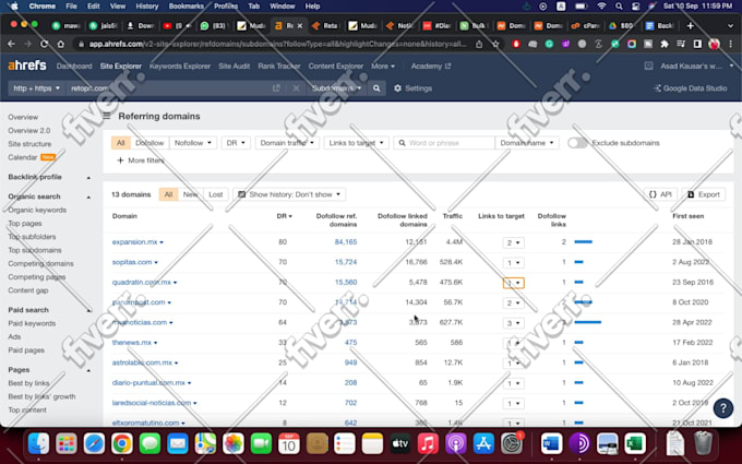do mexico SEO google ranking with dofollow da90 backlinks