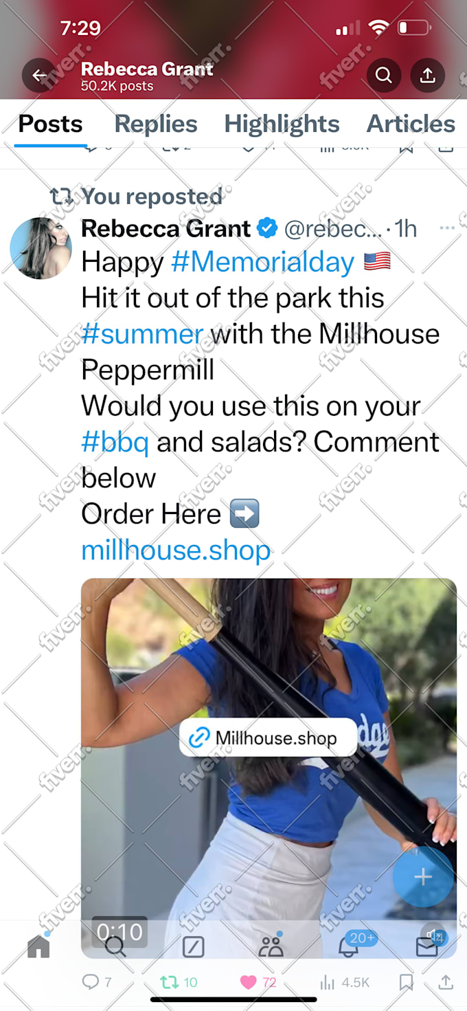 twitter x marketing with a split test to USA audience
