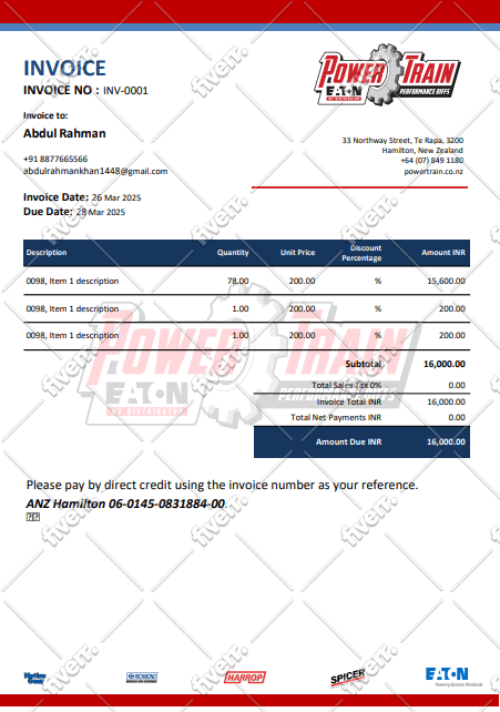 design xero custom invoice template branding theme