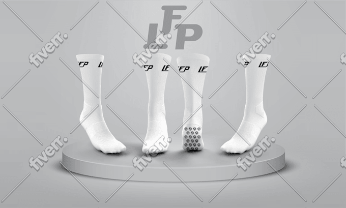 create 3d mockup unique socks design pattern sublimation