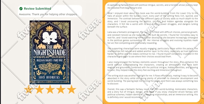 review your published book