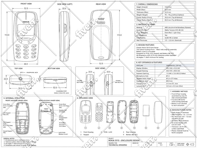 do 3d cad modeling, mechanical and industrial product ready for manufacturing