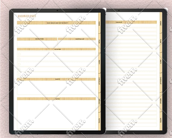 design premium etsy digital planner etsy digital product hyperlinked planner