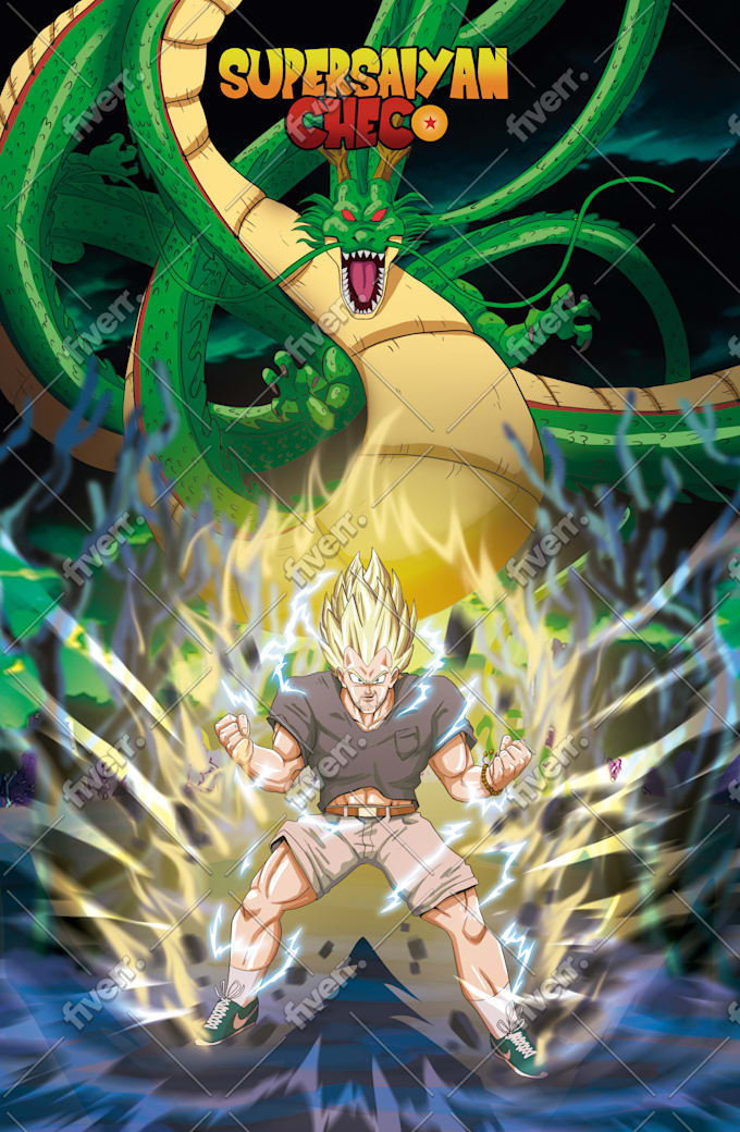 draw you a dragon ball character portrait