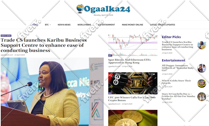 create a ready monetized automatic finance news website