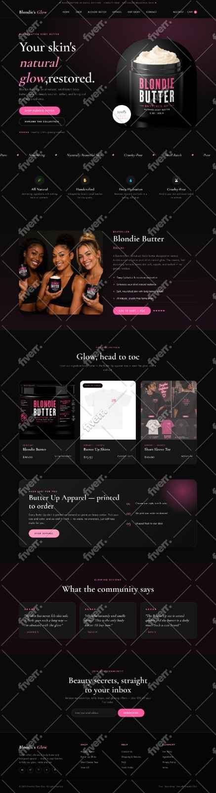clone, revamp, design, redesign shopify store or build ecommerce shopify website