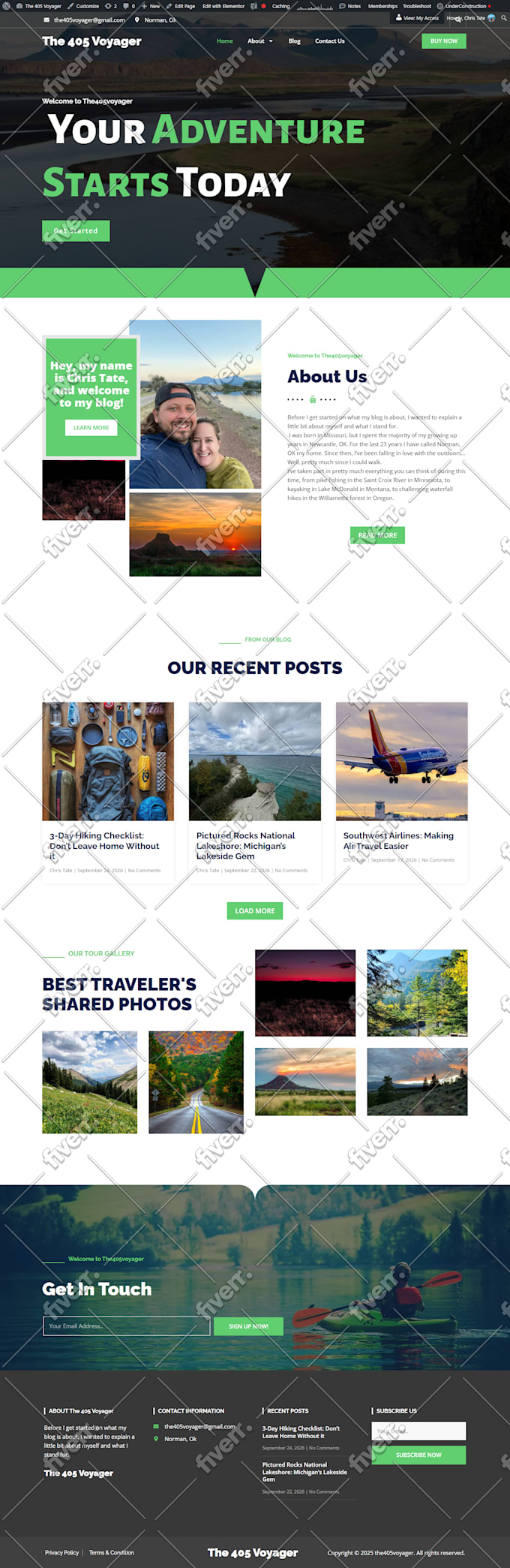 create responsive professional wordpress website design and blog design