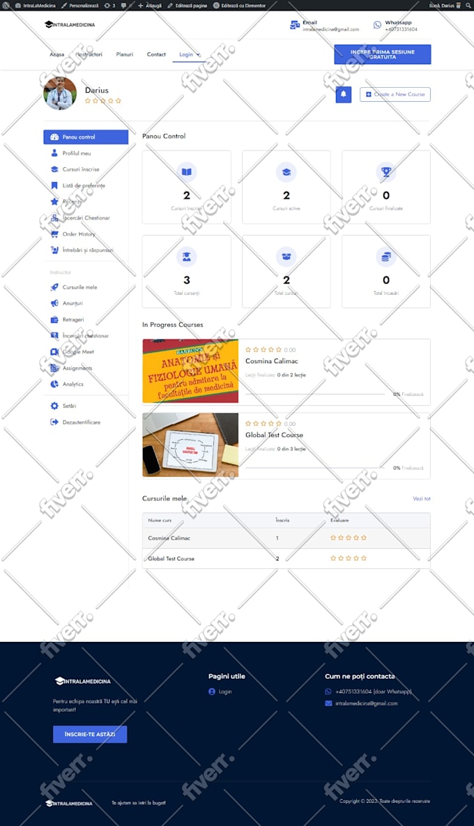 develop wordpress lms website, learndash, tutor lms, membership, courses setup