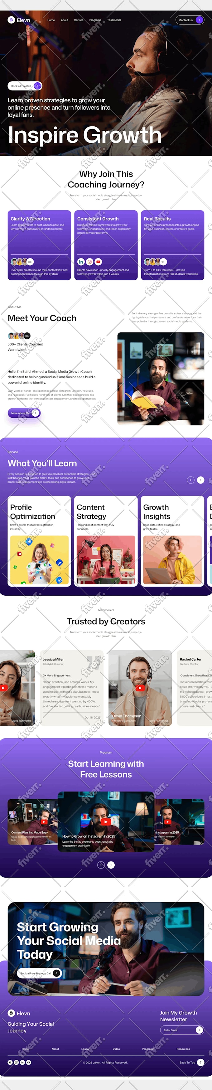 do thinkific website design, upload course and setup online academy