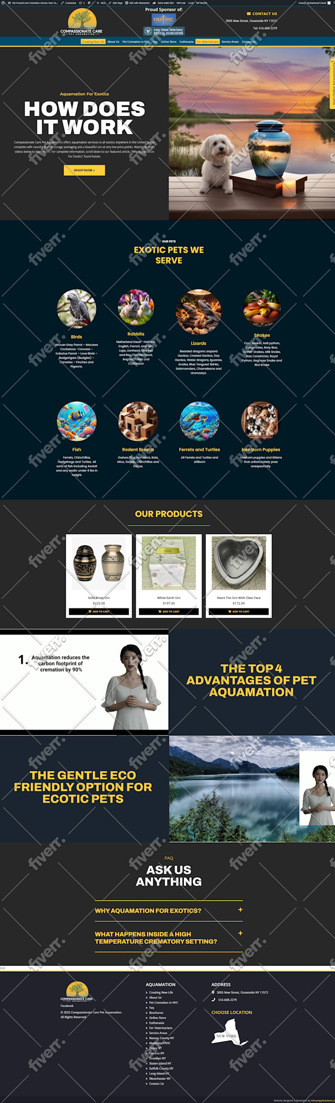 Create a modern and responsive wordpress website design by ...