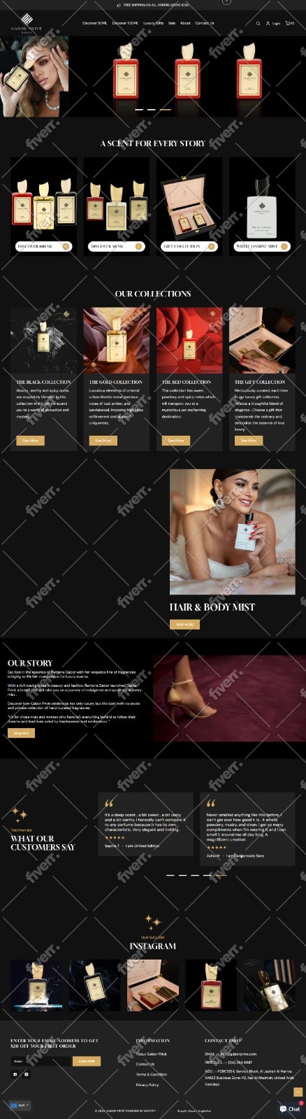 create shopify store, build shopify website, shopify landing page