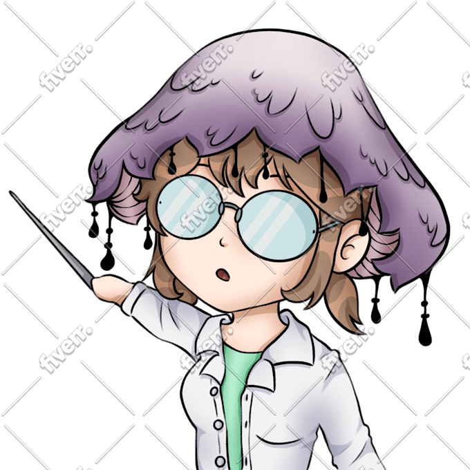 draw cute anime and chibi sticker emojis