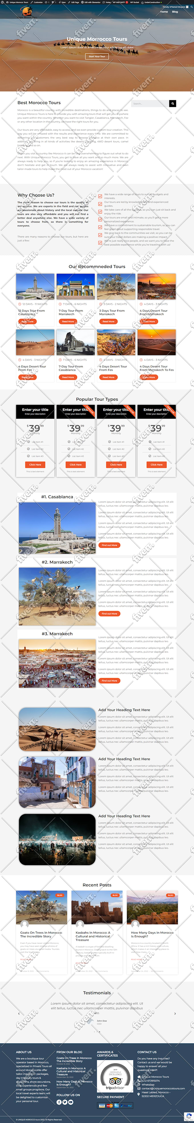build elegant wordpress website by divi theme theme