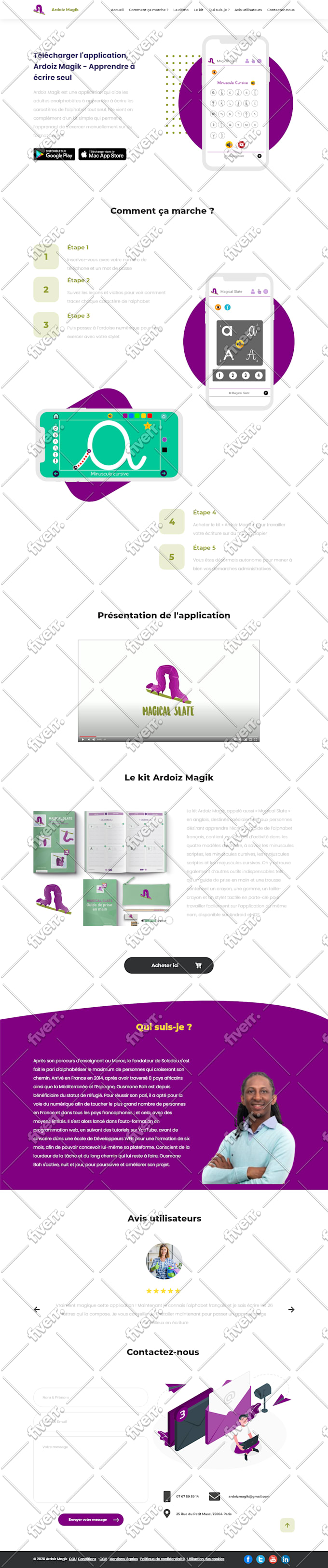 design and code your website page