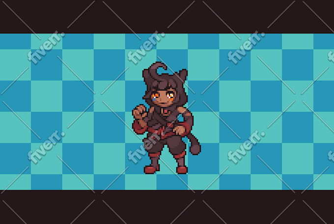 draw pixel art of your characters