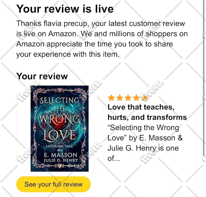 read your book and write a review about it