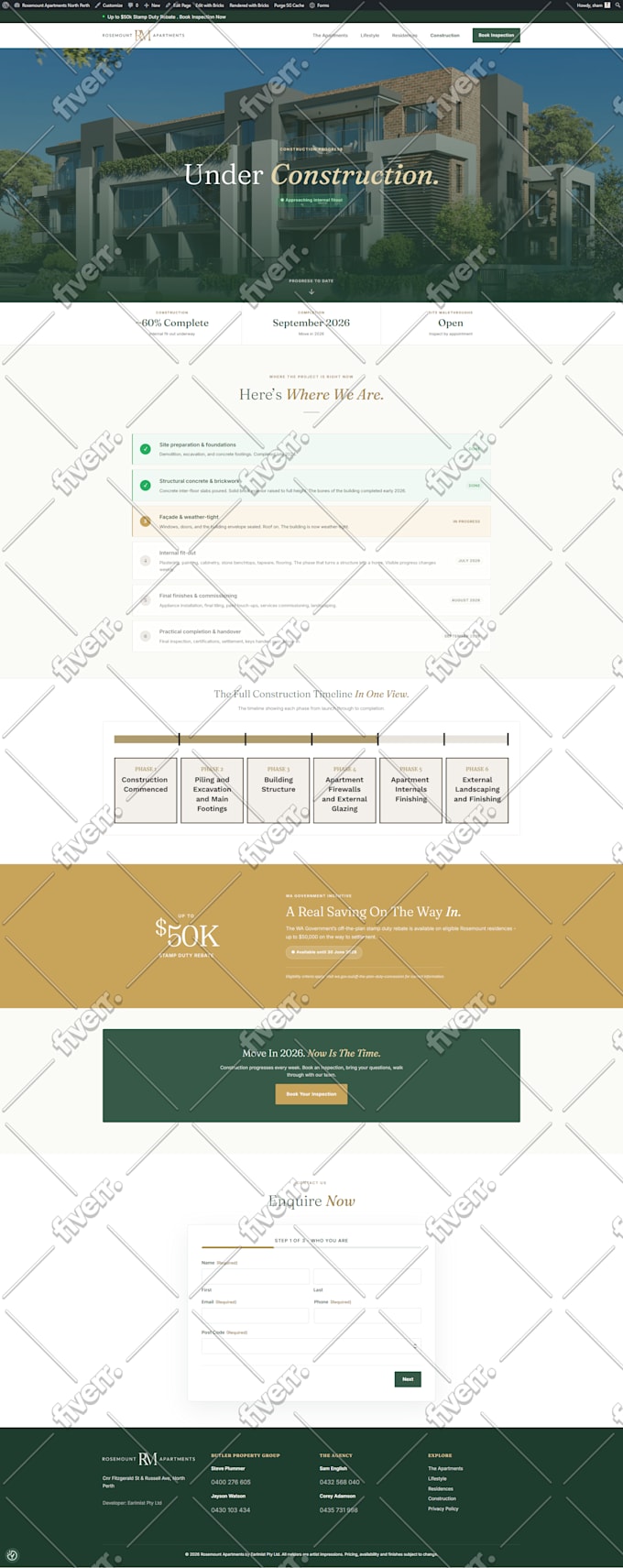 build, redesign, or create a professional wordpress website
