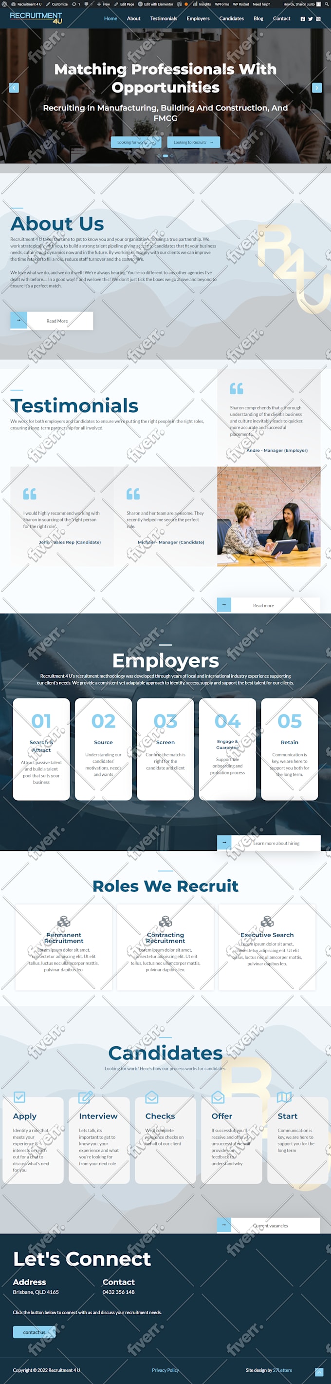 build wordpress website by astra pro, elementor pro