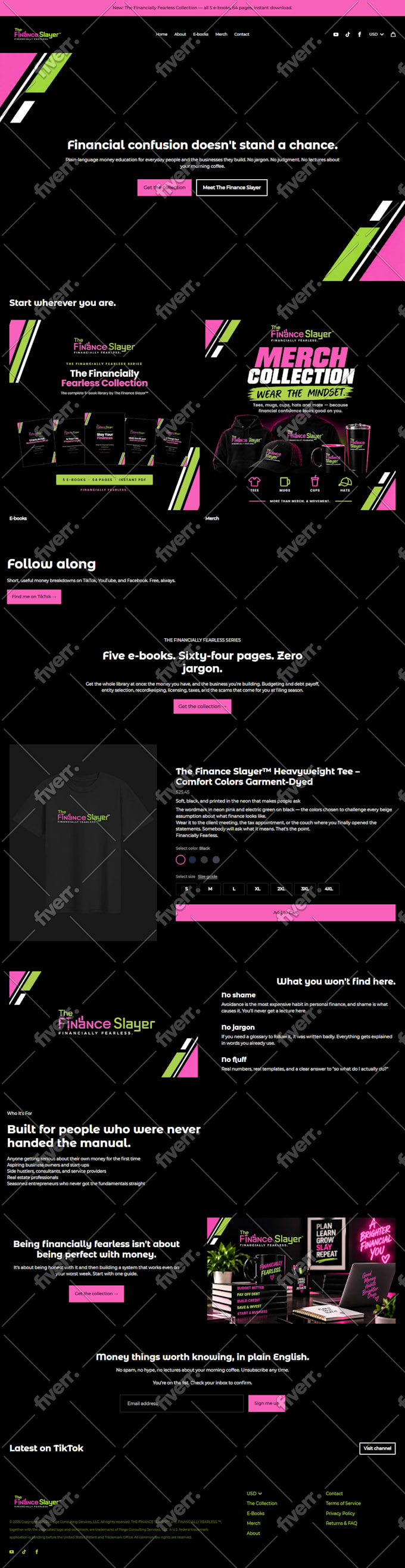 do fourthwall website merch design, redesign fourthwall store print on demand