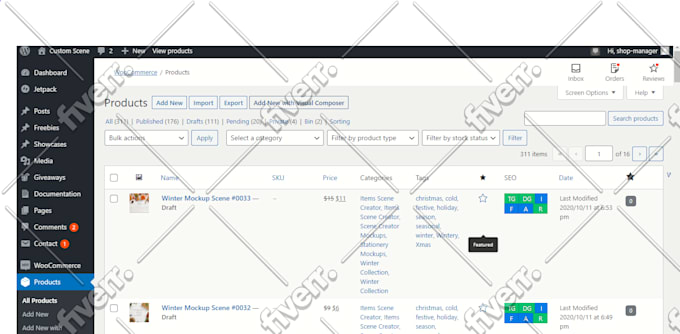 do 50 woocommerce product listing