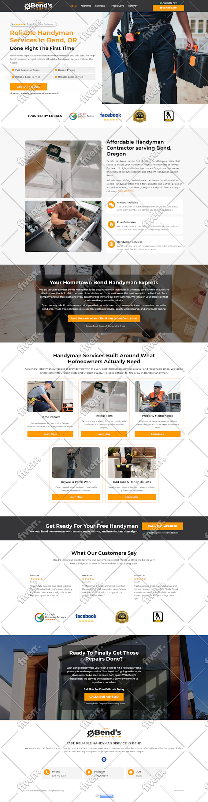 create a responsive wordpress website design and development