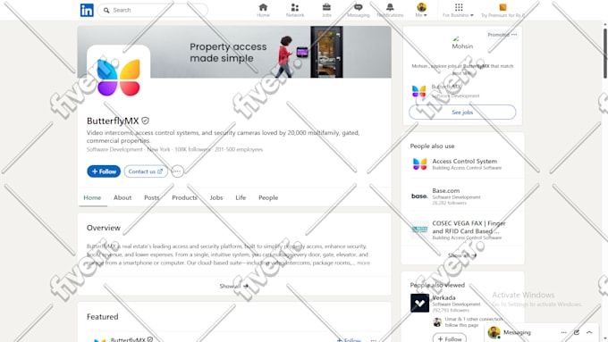create your linkedin company page and business page, profile optimization