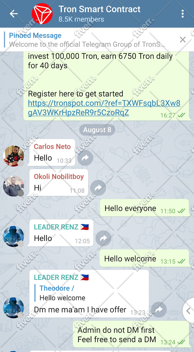be your telegram group admin