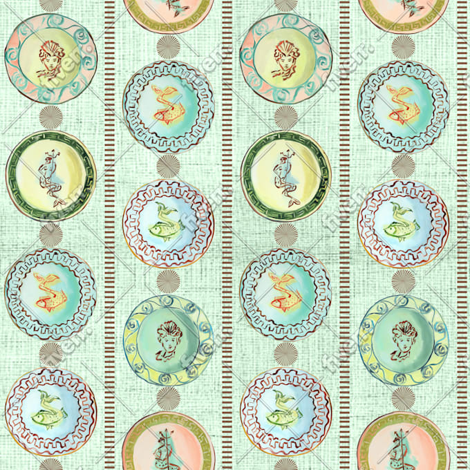 design original seamless patterns for textile, baby and pet brands