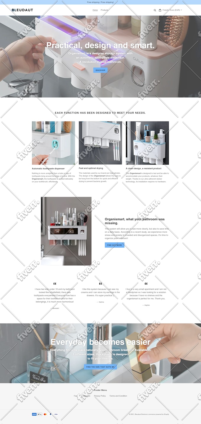 design your dropshipping and ecommerce shopify store