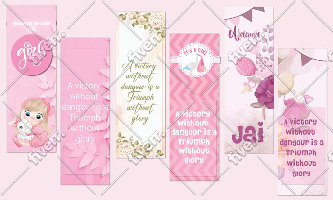 design custom printable and creative bookmark