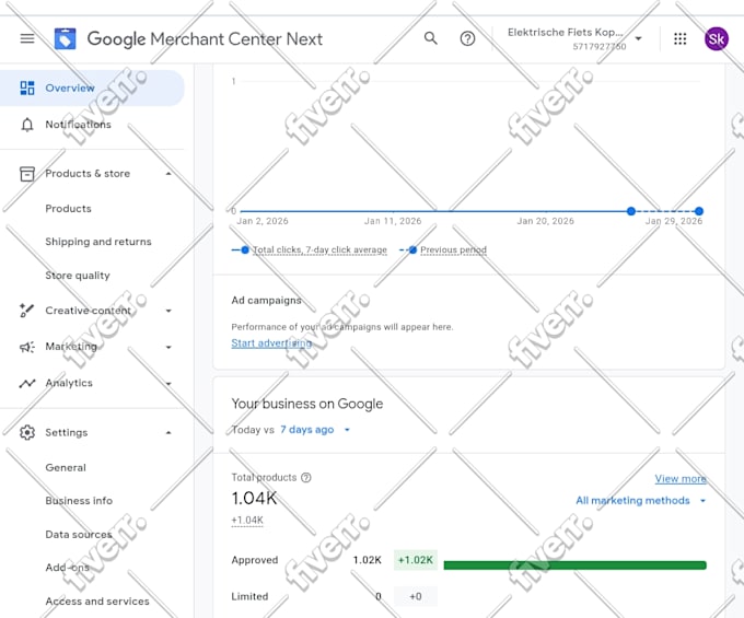 setup and fix google merchant center and shopping ads