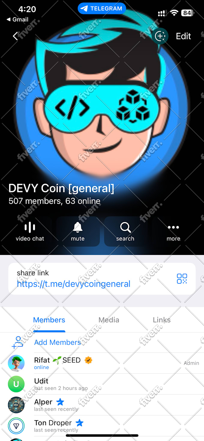 be a telegram community manager with 10 chatters