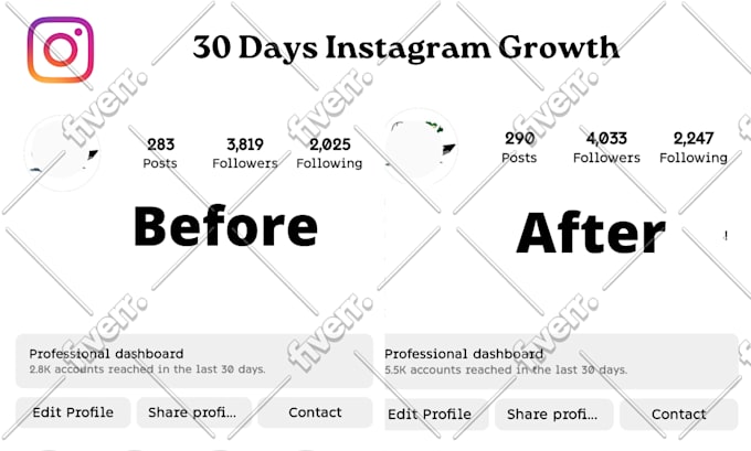 grow your instagram, twitter, pinterest organically