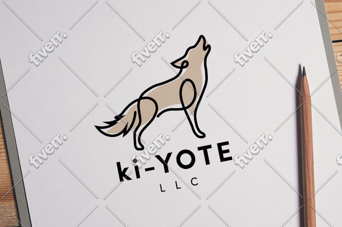 design a hand drawn continuous one line art logo