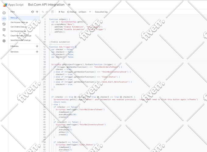 connect or integrate any API to google sheet