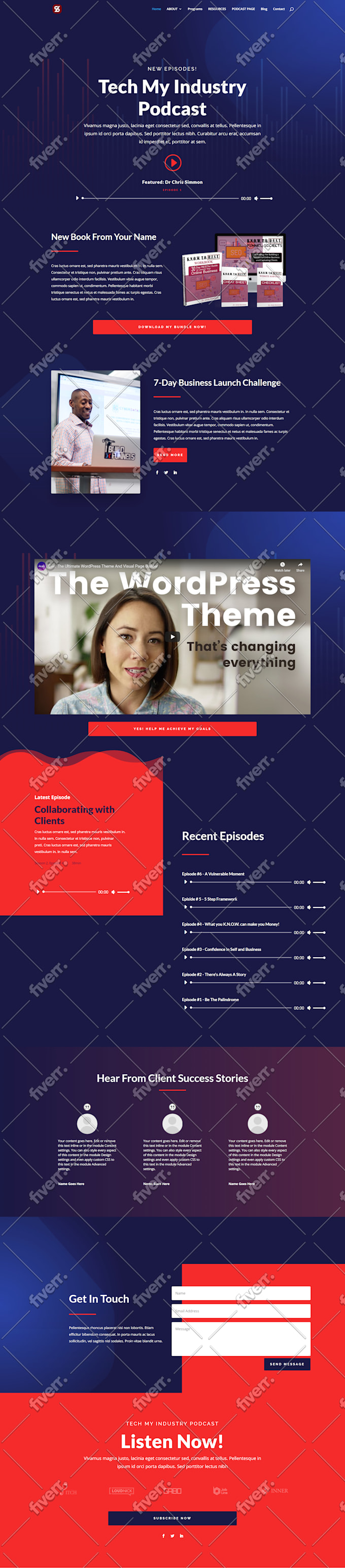 build wordpress site or design