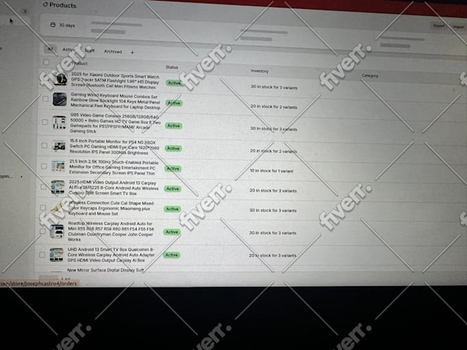 scrape products and upload in shopify or woocommerce
