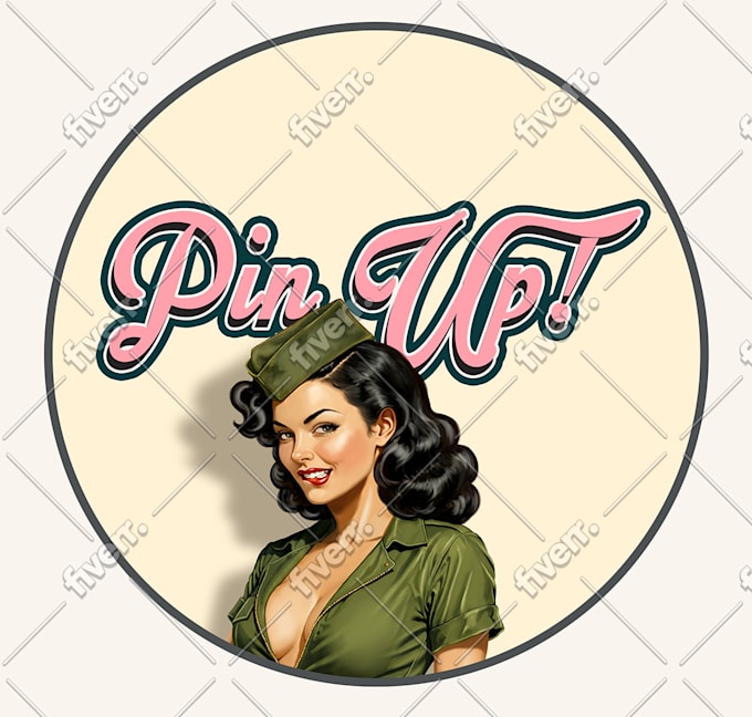 do retro posters, pinup illustrations