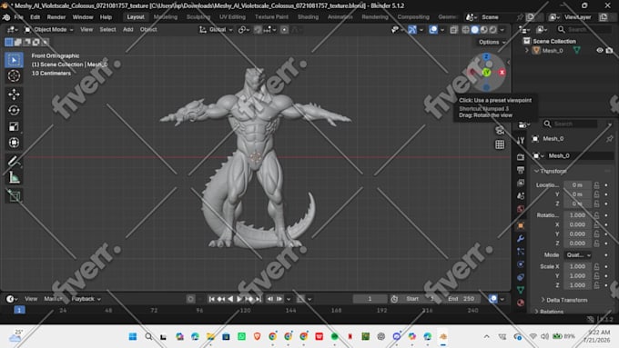 create custom vrchat avatar furry anime protogen 3d model