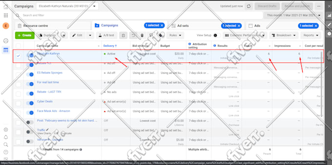 create and manage facebook ads on a monthly basis