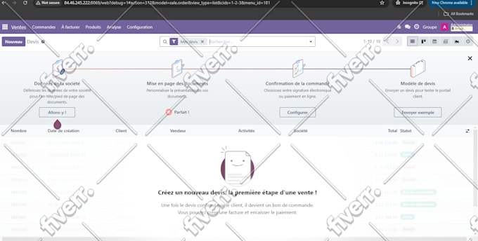 develop odoo modules, fix odoo bugs and issues, and handle installation, website