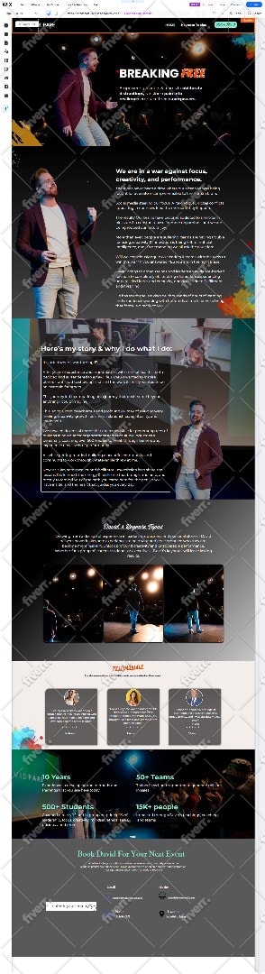 canva website design canva to wix landing page website design