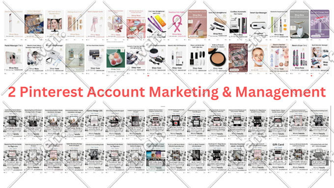 design 1000 pins and 100 boards as organic pinterest marketing manager