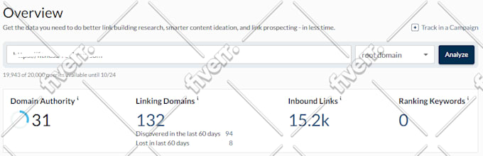 skyrocket your website moz domain authority moz da with high da links spam free
