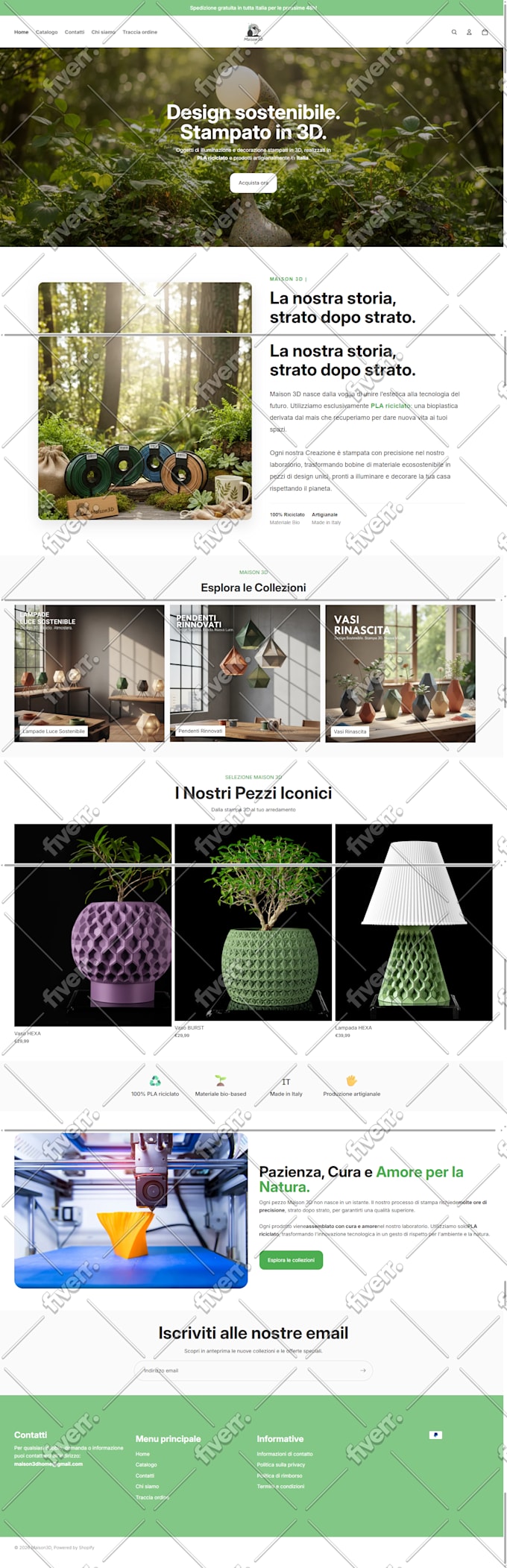 creo il tuo negozio shopify professionale per vendere prodotti online in italia