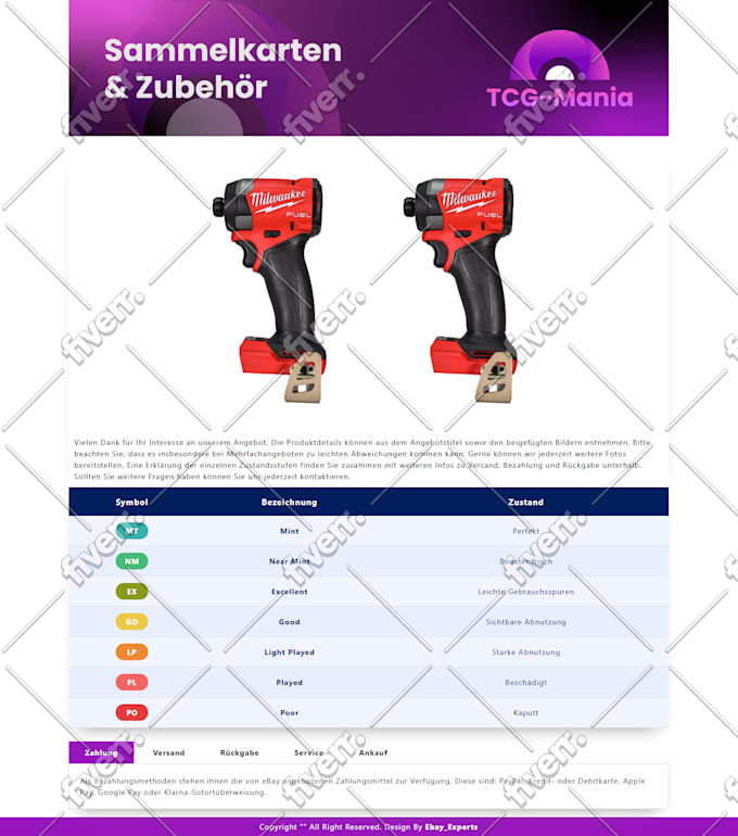 design custom ebay listing template responsive ebay store