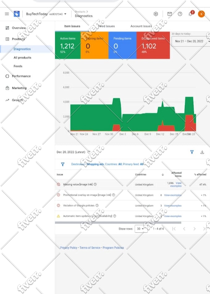 fix google merchant center suspension