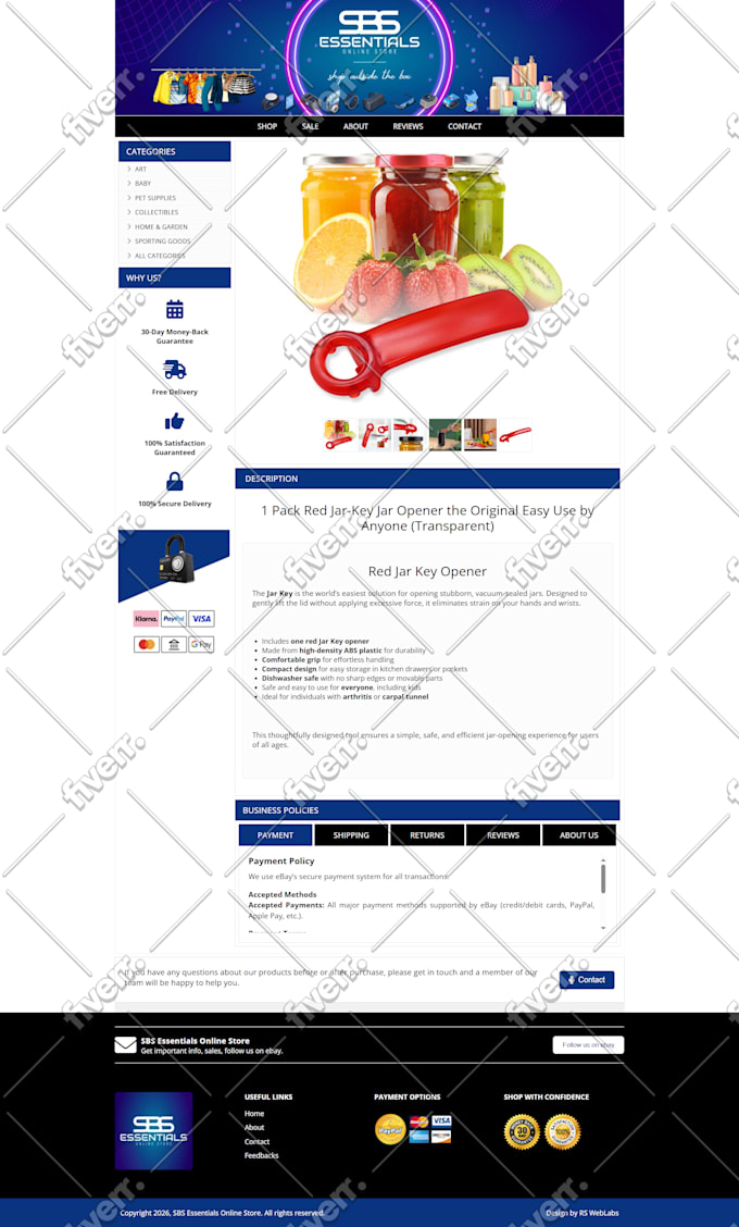 design mobile responsive and SEO optimized ebay listing template